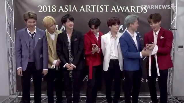 181128 bts backstage interview @ 2018 asia artist awards