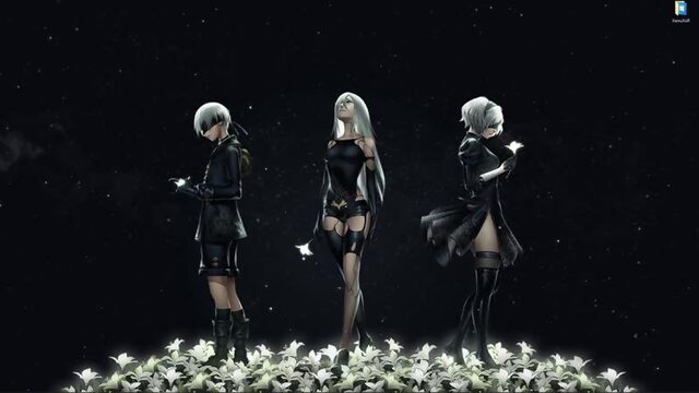 NieR: Automata Трио 9S, 2B и A2 - живые обои для Wallpaper Engine