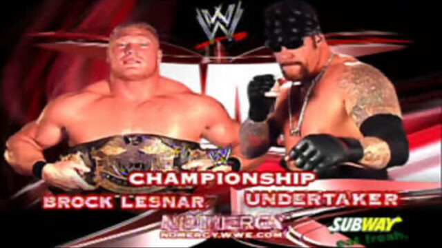 Brock Lesnar vs The Undertaker - No Mercy (2003)