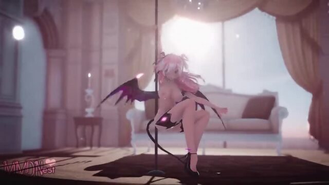 MMD SEX SUCCUBUS LUKA - POLE DANCING