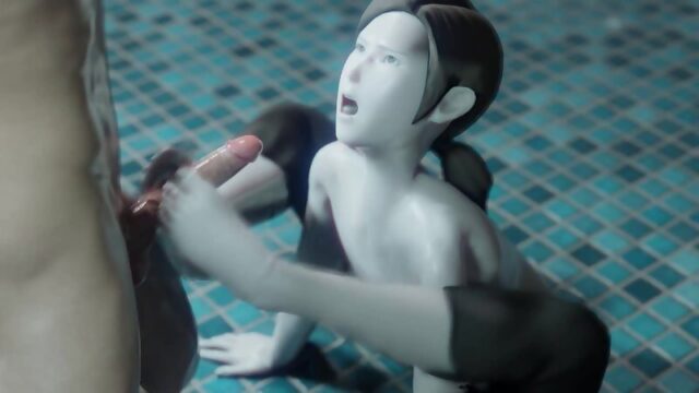 Wii Fit Trainer - Footjob Topless 48FPS 3D porn