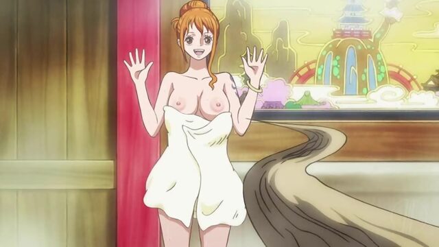 Boa Hancock x Nami - big boobs; naked; nude; big ass; anus; pussy; 3D sex porno hentai; [One Piece]