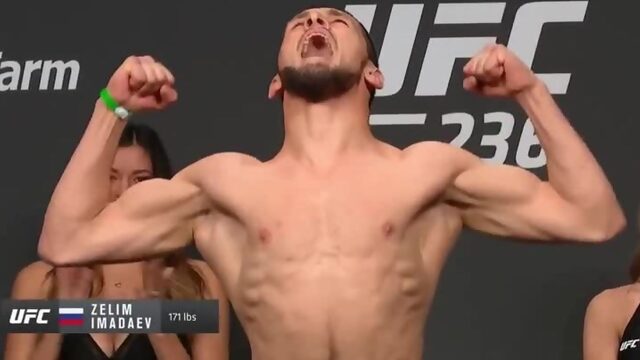 UFC 236 Зелим Имадаев - Макс Гриффин. Взвешивание