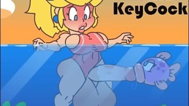 Princess peach futanari keycock sound animated