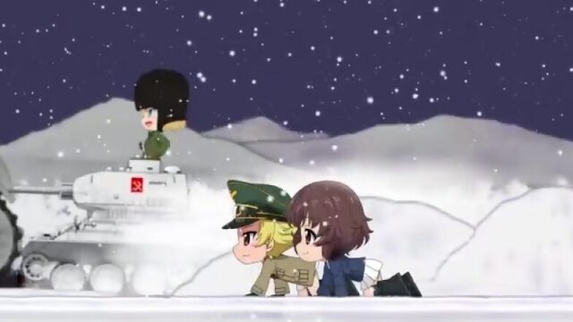 Girls und Panzer【ガルパン】雪の進軍(歌詞付き)